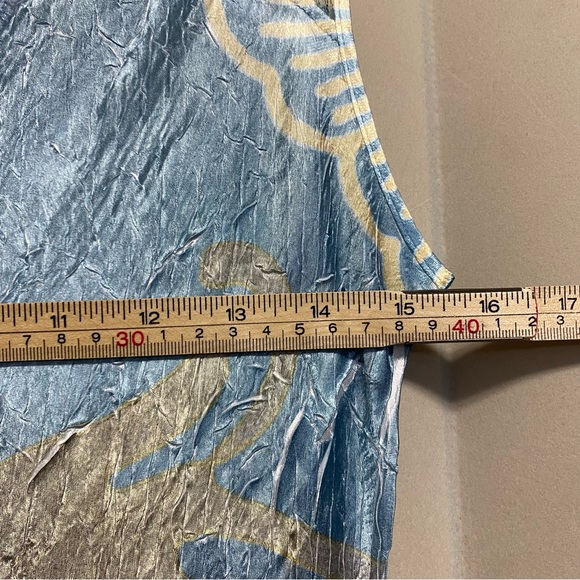 Komarov Women’s Dress Large Crinkle Lace Trim Fairy Whimsical Ethereal - Picture 11 of 13